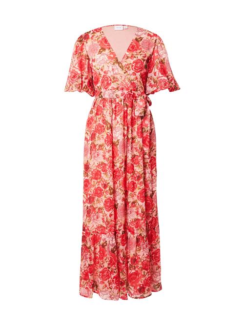 VILA Kjole 'VIPalma'  oliven / gammelrosa / lys rød