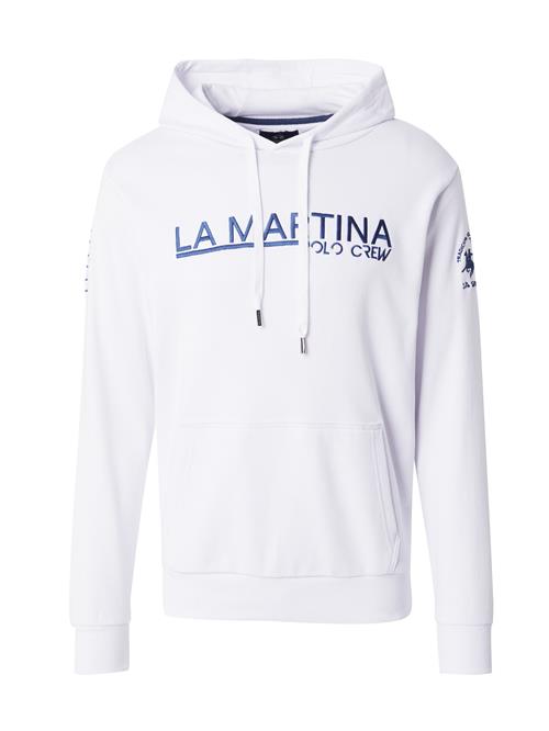 La Martina Sweatshirt  safir / hvid