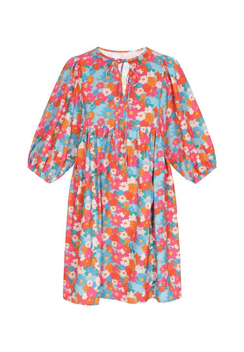 IZIA Kjole  himmelblå / mørkeorange / lys pink / hvid