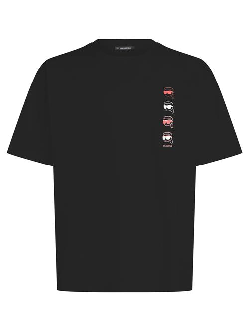 Karl Lagerfeld Bluser & t-shirts 'Ikon Fusion'  lys rød / sort / hvid