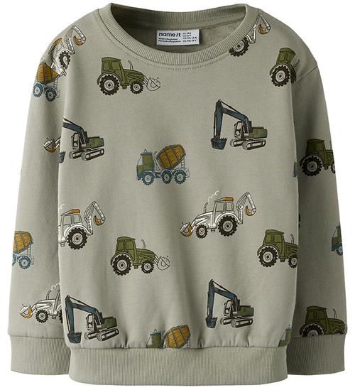 Se Name It Sweatshirt - NmmBasil - Dried Sage hos KidsWorld