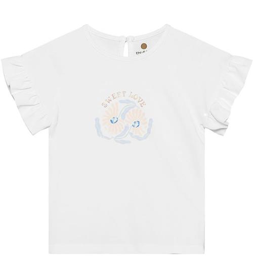 En Fant T-shirt - Egret m. Blomster