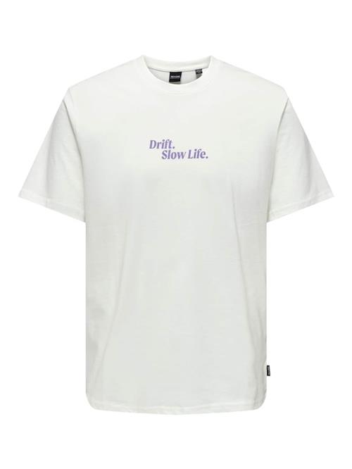 Only & Sons Bluser & t-shirts 'KYE'  blå / gul / lilla / hvid