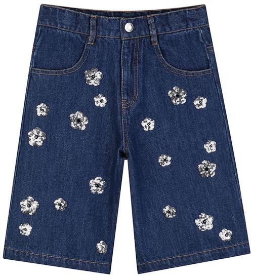 Marc Jacobs Shorts - Denim Blue m. Pailletter