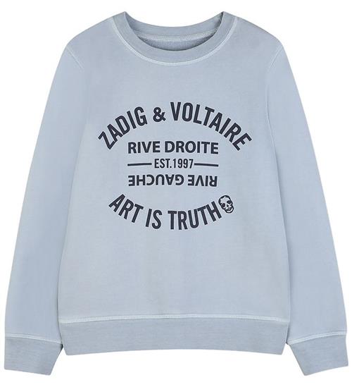 Zadig & Voltaire Sweatshirt - Pale Blue m. Print