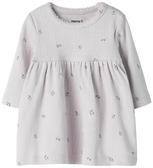 Name It Kjole - Hulmønster - NbfBerries - Lilac Marble