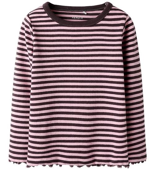 Name It Bluse - Hulmønster - NmfBensa - Slim - Blackberry Wine