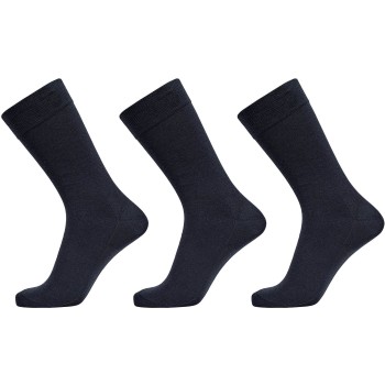 Egtved Strømper 3P Organic Cotton Socks Marineblå Str 45/48
