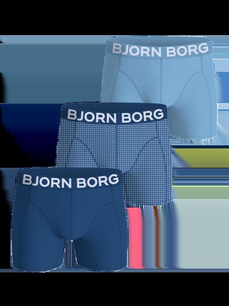 Björn Borg Organic Cotton Stretch Boxers 3-pack Blå, XL