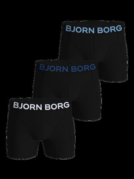 Björn Borg Organic Cotton Stretch Boxers 3-pack Sort, L