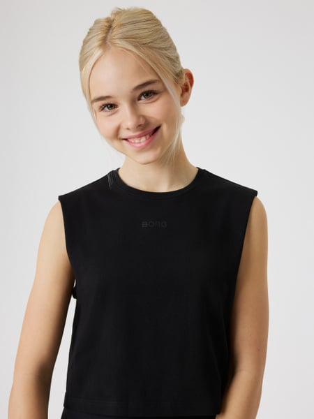 Björn Borg Borg Cropped Tank Top Sort, 170