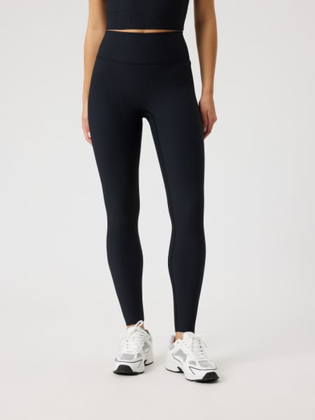 Björn Borg Studio Ribbed Tights Sort, S