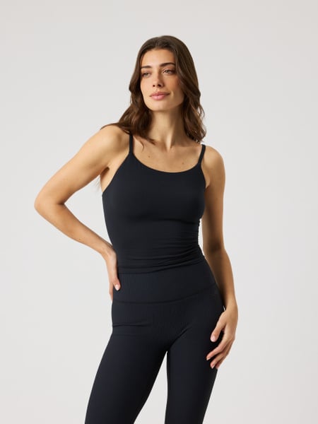 Björn Borg Studio Soft Cropped Tank Top Sort, XXL