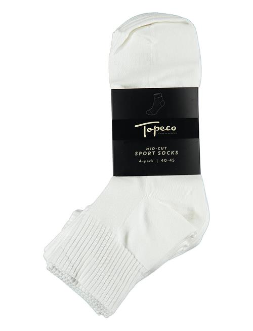 TOPECO | Sport Socks, Mid-Cut 4-P, Black 40/45 | 4045