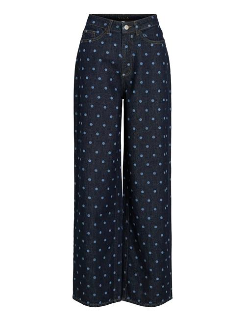 Vila | Vifreya Pal Hw Dot Wide Jeans Dbd | 38 x 32