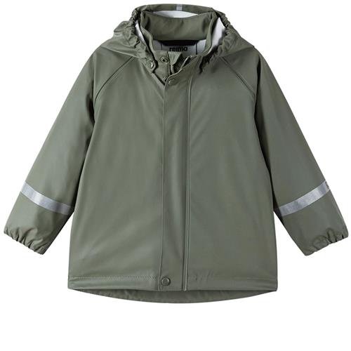 Reima Lampi Regnjakke Grågrøn Greyish Green-104 cm Rain Grøn  104 cm  unisex