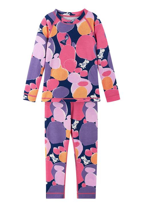 Reima Moomin Trivsam Termisk Basislag-sæt Soft Coral  Soft Coral-122 cm Wool Lyserød  122 cm  unisex
