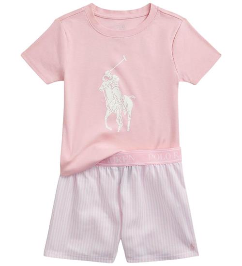 Polo Ralph Lauren Nattøj - Shortssæt - White/Carmel Pink