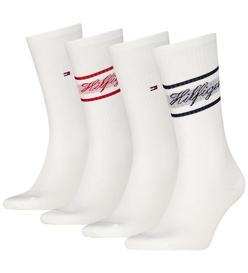 Tommy Hilfiger Gaveæske - Strømper - 4-pak - Hvid