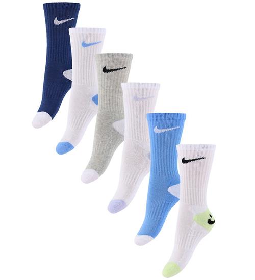 Nike Strømper - 6 pak - Smiley Crew - Mystic Navy