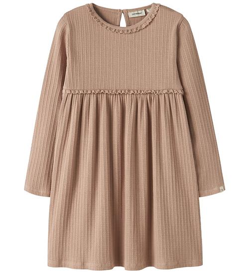Lil' Atelier Kjole - Rib - Viskose/Økologisk Bomuld - NmfBabette