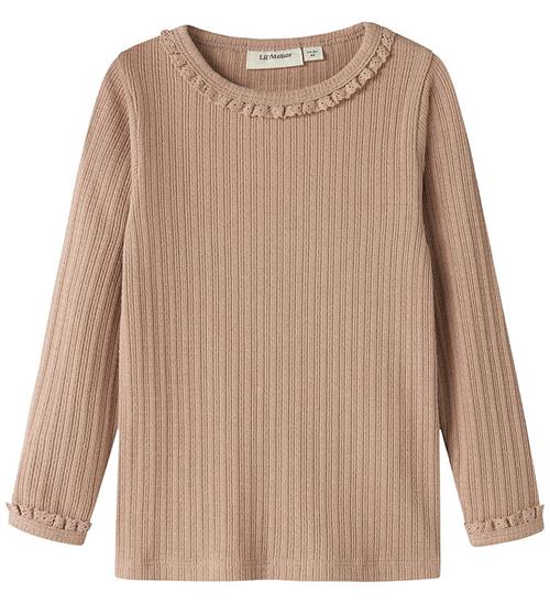 Lil Atelier Bluse - Rib - Viskose/Økologisk Bomuld - NmfBabette