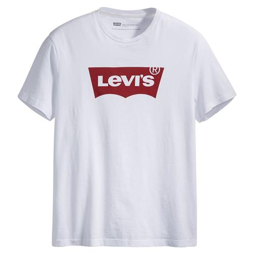 LEVI'S ® Bluser & t-shirts 'Graphic Set-In Neck T-Shirt'  rød / hvid