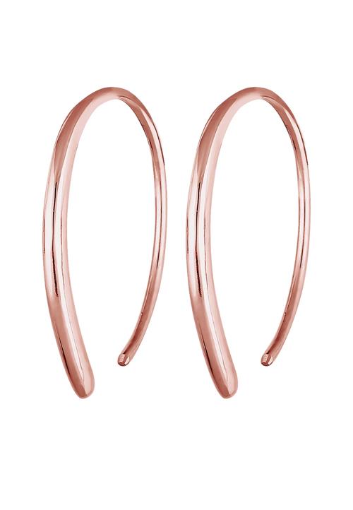 ELLI Øreringe 'Modern Creole'  rosa guld