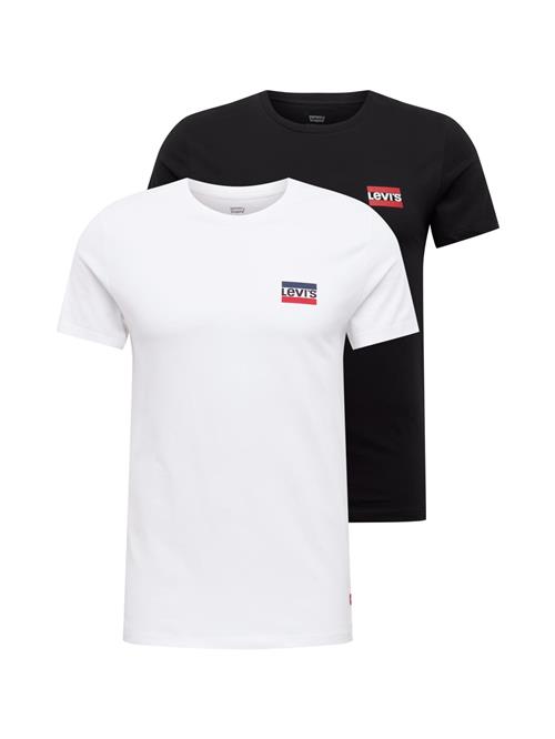 LEVI'S ® Bluser & t-shirts 'Graphic Crewneck T-Shirt - 2 Pack'  marin / rød / sort / hvid