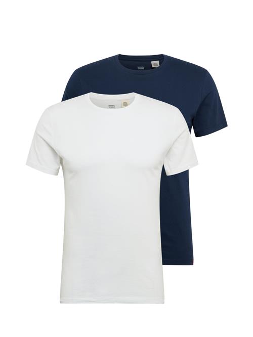 LEVI'S ® Bluser & t-shirts 'Slim Crewneck Tee - 2 Pack'  marin / hvid