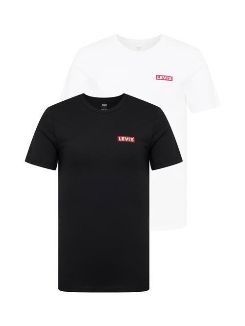 LEVI'S ® Bluser & t-shirts 'Graphic Crewneck T-Shirt - 2 Pack'  rød / sort / hvid