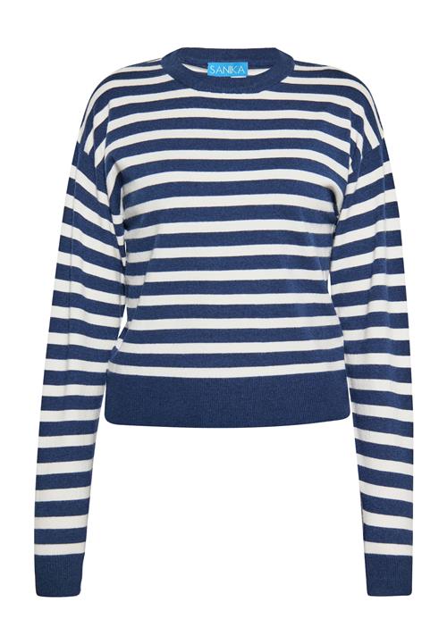 SANIKA Pullover  navy / hvid