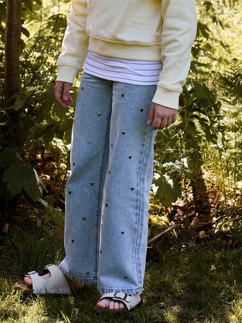 NAME IT Jeans Rose Wide Heart Light Blue Denim