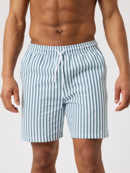 Björn Borg Borg Seersucker Resort Shorts Grøn, XL