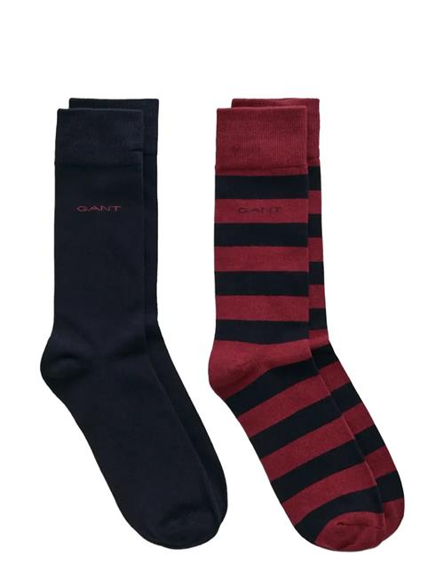GANT | Barstripe And Solid Socks 2-Pack | 43-45