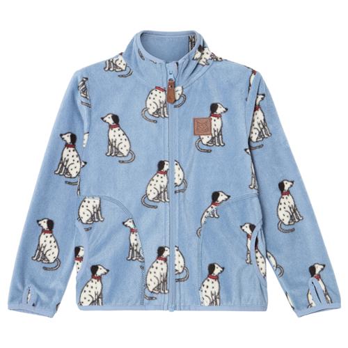 Kuling Northpole Fleece-jakke Dove Blue Dalmatian Dove Blue Dalmatian 122/128 cm  Blå  122/128 cm  unisex