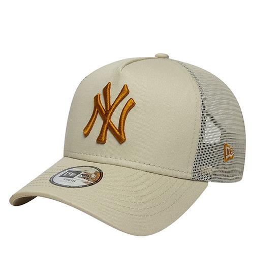 New Era Kasket - League Trucker - New York Yankees - Lys Beige m
