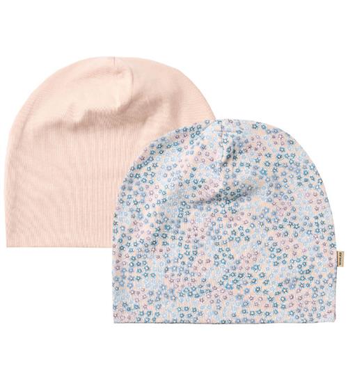 Wheat Huer - 2-pak - Aidan - Powder Blue Flowers/Rosa