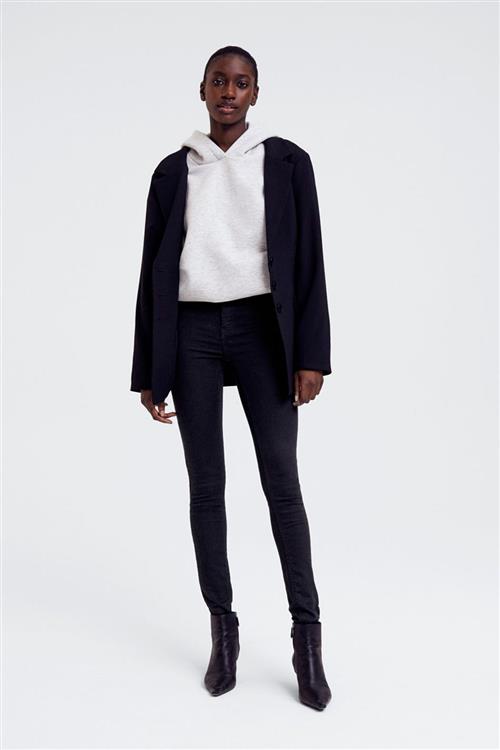 Gina Tricot - molly tall high w jeans - Tall Jeans - Sort - XS - Dame