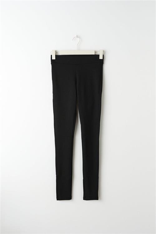 Gina Tricot - Punto di roma leggings - Leggings - Sort - XXS - Dame