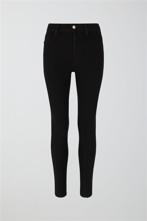 Gina Tricot - Molly petite high w jeans - Highwaist jeans - Sort - M - Dame