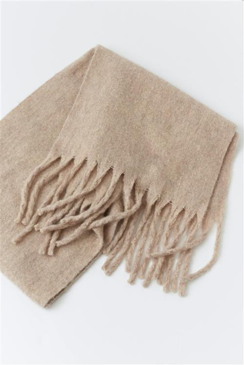 Gina Tricot - Soft chunky scarf - Tørklæder og halstørklæder - Beige - ONESIZE - Dame