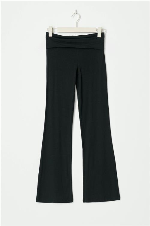 Gina Tricot - Y low yoga leggings tall - yoga pants - Sort - 158/164 - Pige