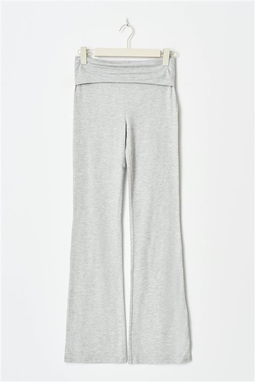 Gina Tricot - Y low yoga leggings tall - Yoga pants til piger 9–14 år - Grå - 146/152 - Pige