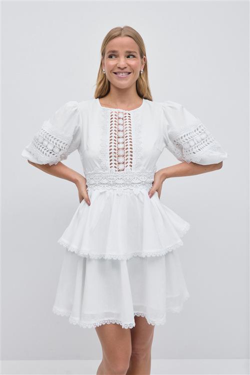 Gina Tricot - Mini dress - korte kjoler - Hvid - 36 - Dame