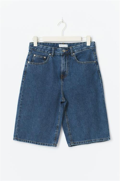 Gina Tricot - Baggy denim shorts - Denim shorts - Blå - 34 - Dame