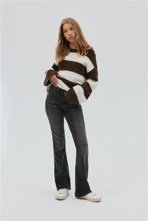 Gina Tricot - Mid bootcut jeans - young-mid-waist - Sort - 170 - Pige