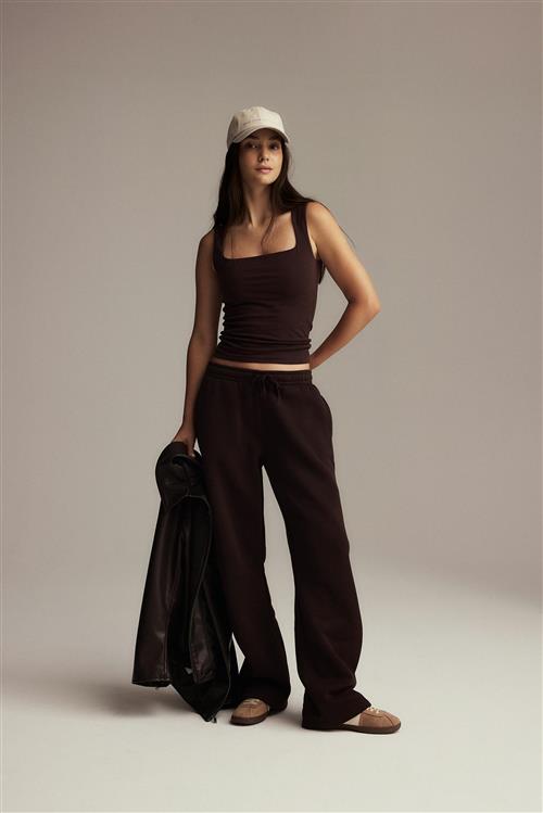 Gina Tricot - Iconic sweatpants - Joggingbukser - Brun - XXS - Dame