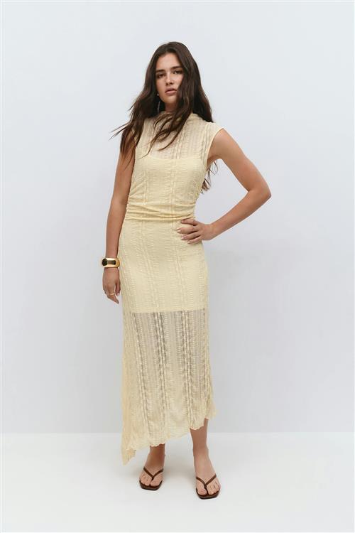 Gina Tricot - Lace dress - Lange kjoler - Gul - XS - Dame