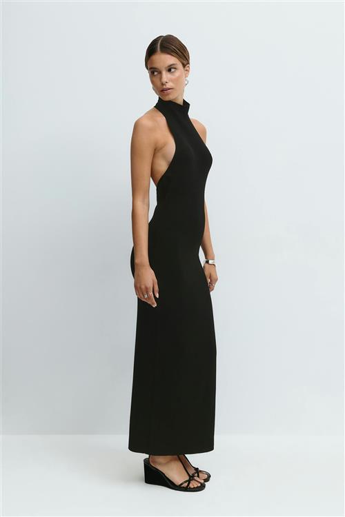 Gina Tricot - Turtleneck knitted dress - Strikkjoler - Sort - XS - Dame